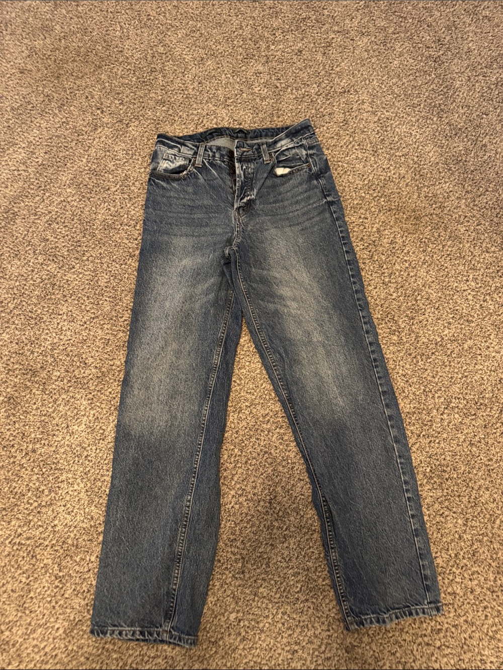 wild fable Vintage-Inspired Straight Leg Blue Jeans